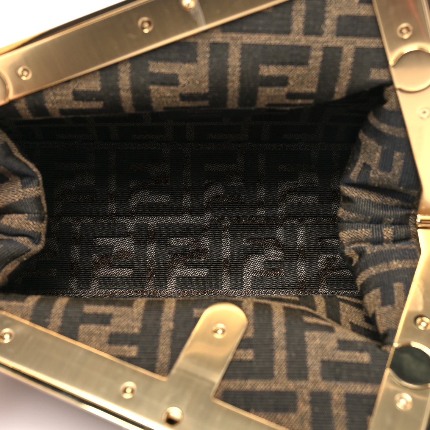Shiny Nappa Small Fendi First Caramello