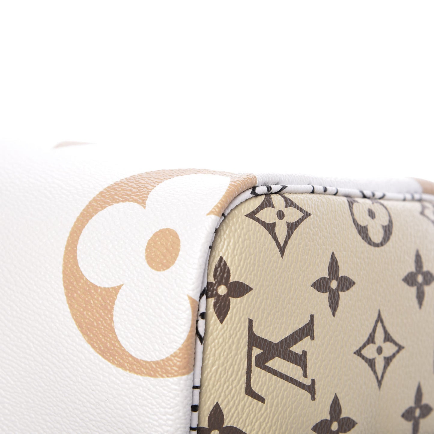 Monogram Giant Speedy Bandouliere 30 Kaki Beige