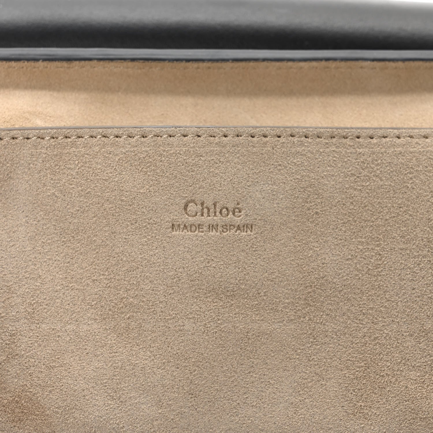 Chloe Suede Calfskin Small Faye Shoulder Bag Black 6 of 10