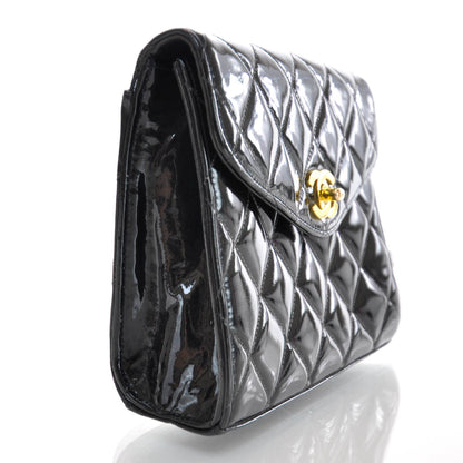 Chanel Patent Flap Bag Black 6 of 12