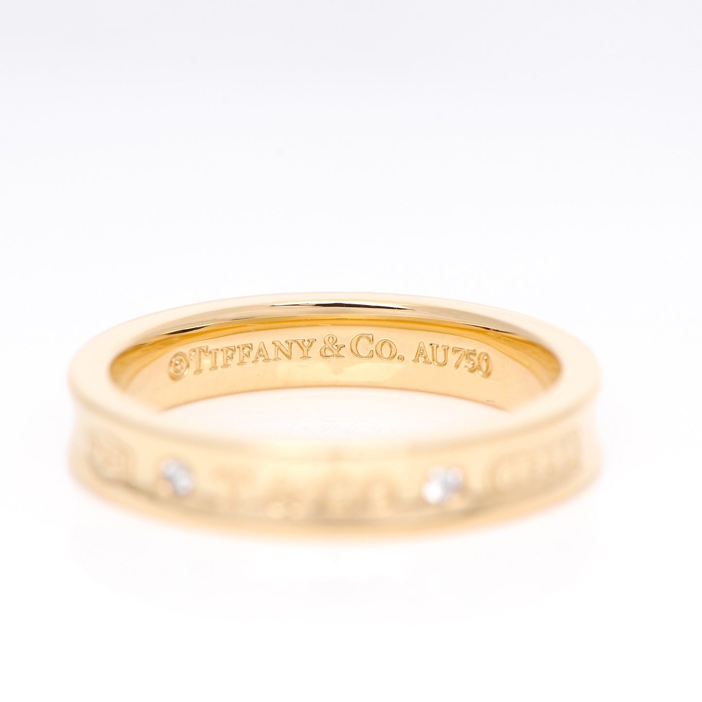 18K Yellow Gold Diamond Narrow 1837 Ring 7.5