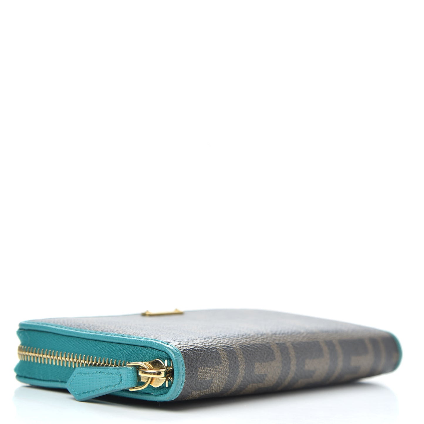 Zucca Spalmati Vitello Elite Zip Around Wallet Tobacco Lago