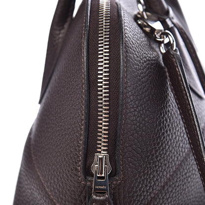 Hermes Taurillon Clemence Bolide 35 Chocolate 15 of 16