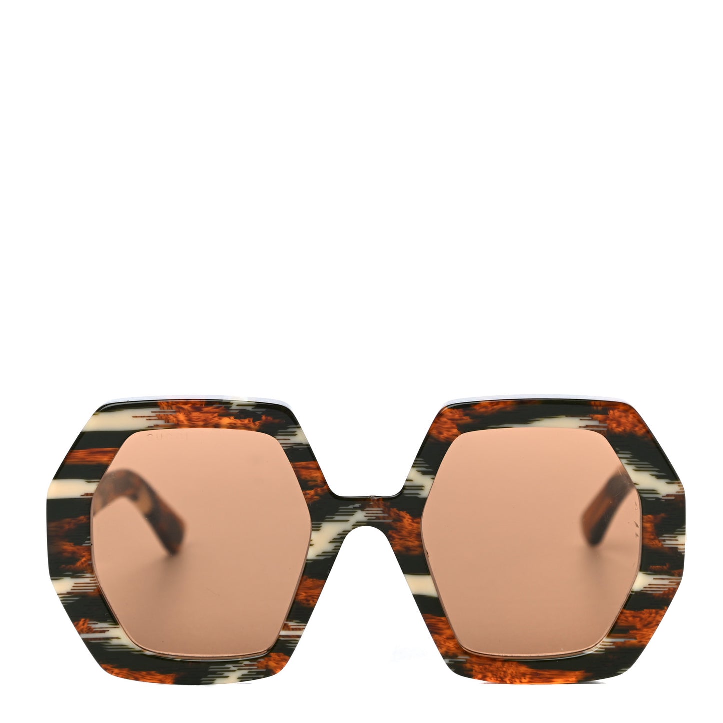 Acetate Square Sunglasses GG0772S Black Brown