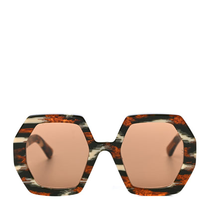 Gucci Acetate Square Sunglasses GG0772S Black Brown 4 of 6