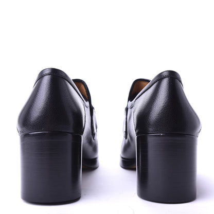 Gucci Lambskin Union Jack Horsebit Loafer Pumps 41.5 Black 6 of 10