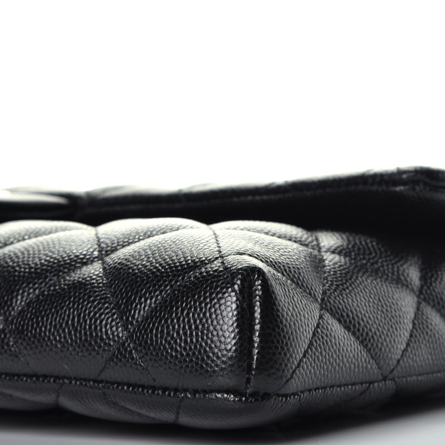 Chanel Caviar Quilted Flap Clutch Black 9 of 10
