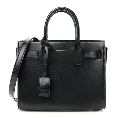 Saint Laurent Calfskin Nano Sac De Jour Black 1 of 12