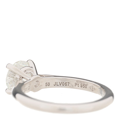 Cartier Platinum Diamond 1.20ct 1895 Solitaire Engagement Ring 50 5.25 6 of 6