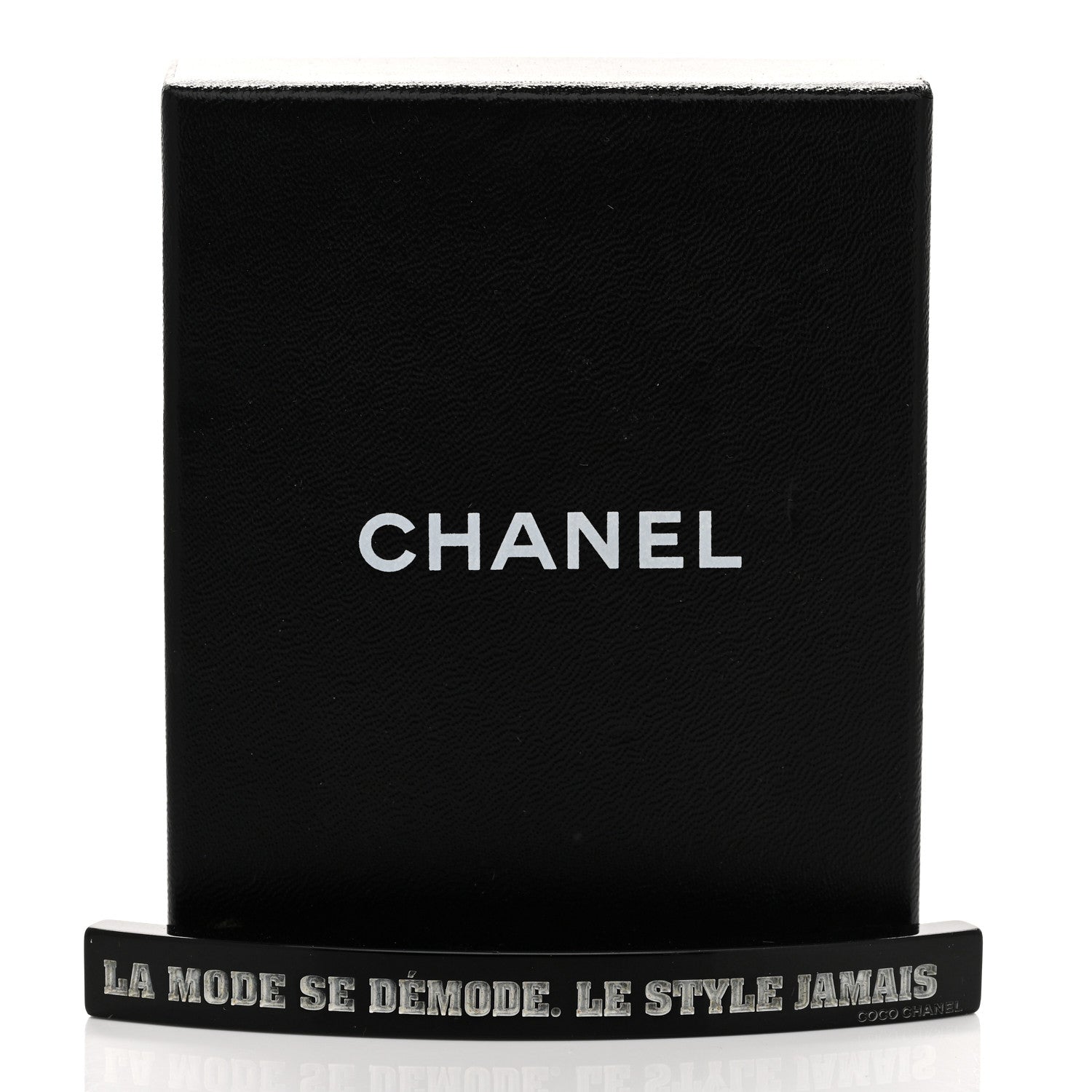 Chanel Resin La Mode Se Demode Hair Clip Barrette Black 5 of 5