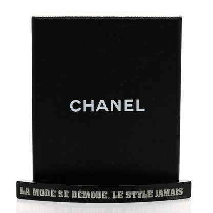 Chanel Resin La Mode Se Demode Hair Clip Barrette Black 5 of 5