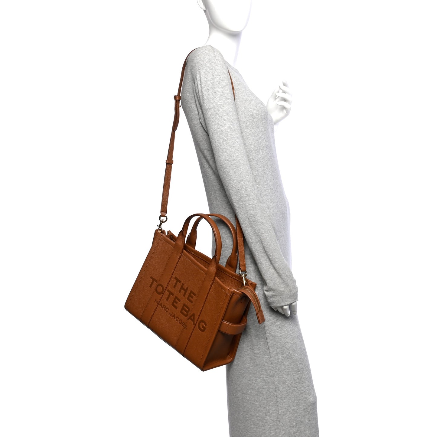 Grained Calfskin Medium The Tote Bag Argan Oil