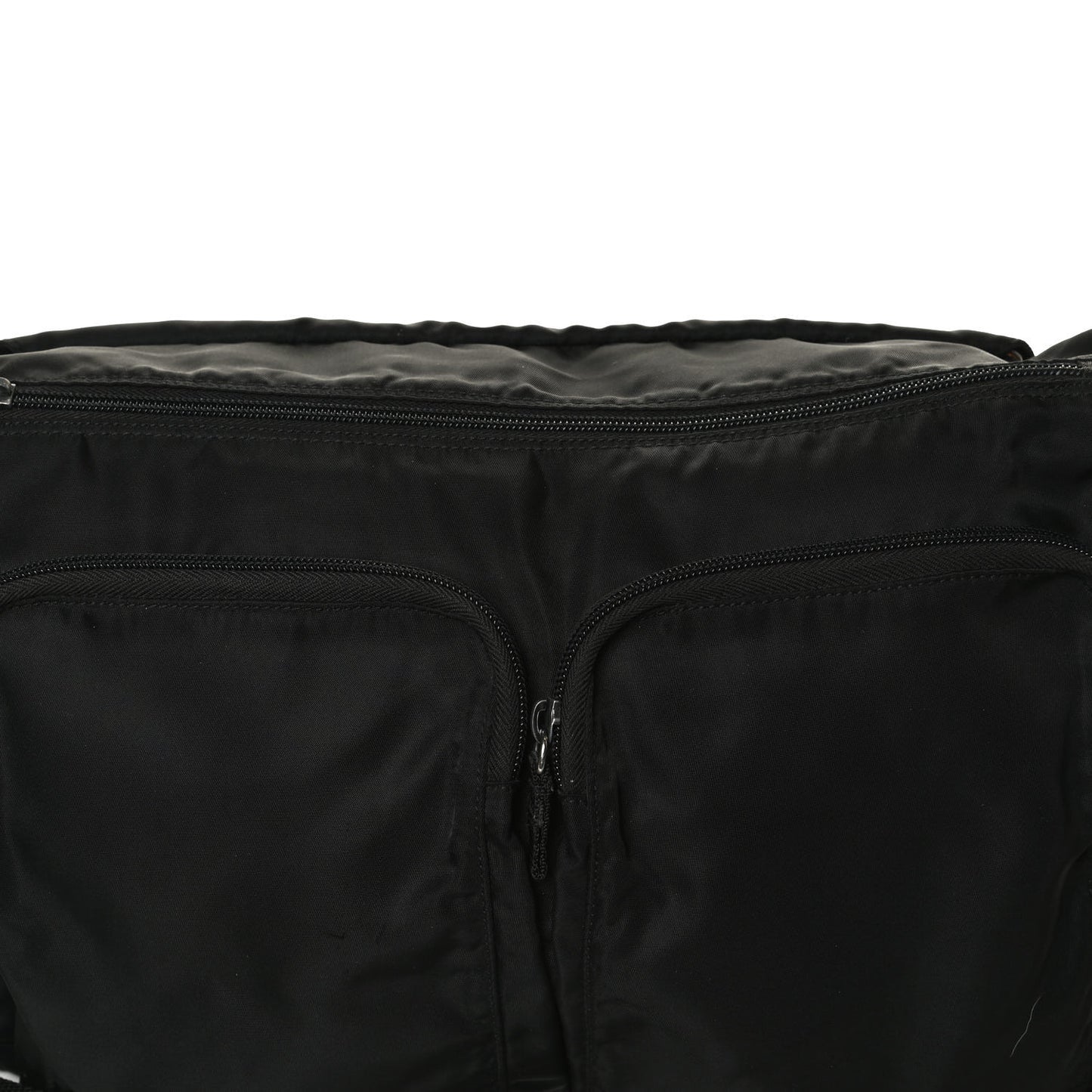 Nylon Vela Messenger Bag Black