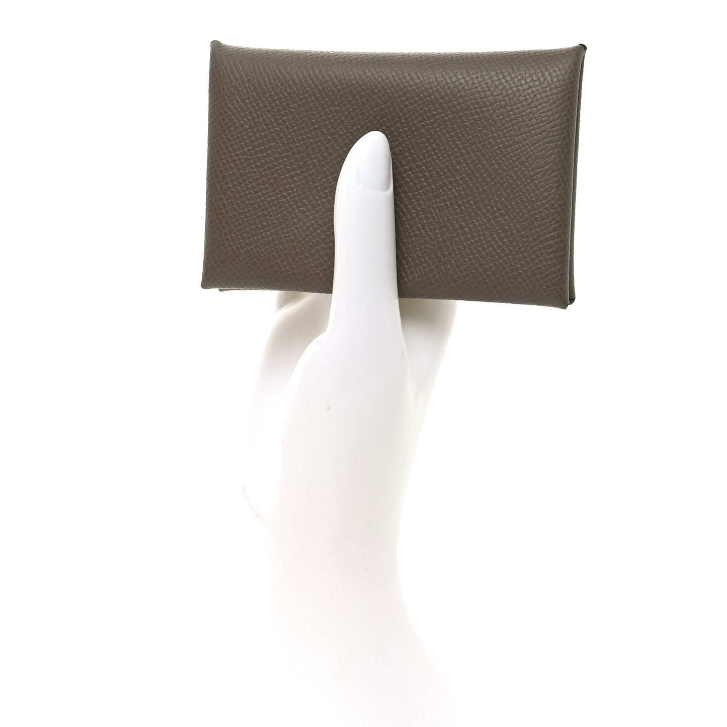 Epsom Horseshoe Calvi Card Case Etoupe Gris Misty