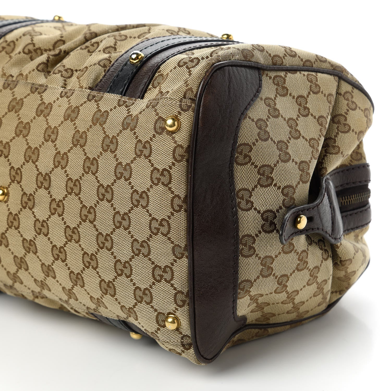 Gucci Monogram Medium Interlocking G Icon Boston Dark Brown 7 of 15