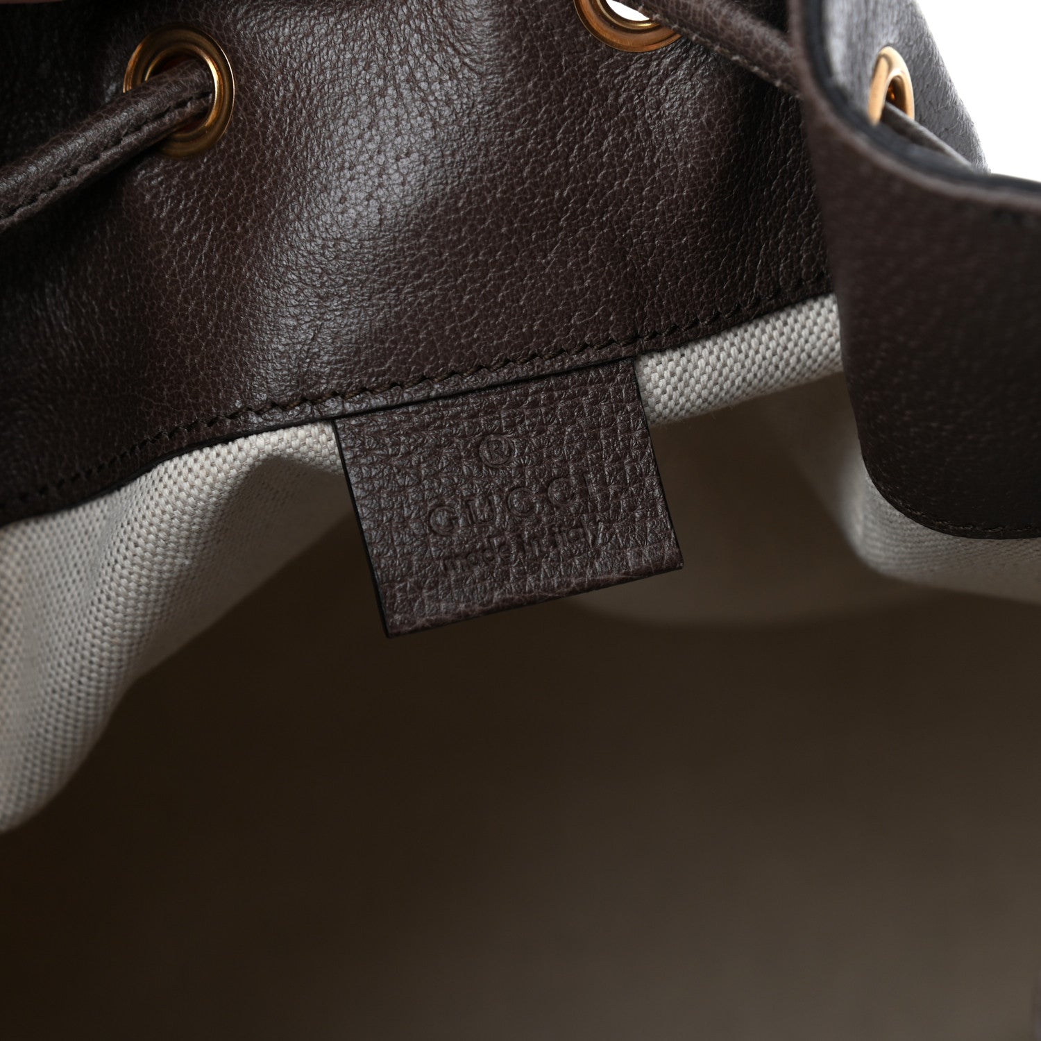 Gucci GG Supreme Monogram Web Ophidia Bucket Bag Brown 5 of 9