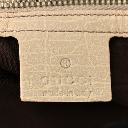 Gucci Monogram Large Horsebit Chain Hobo Off White 6 of 13
