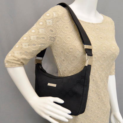 Gucci Monogram Small Hobo Black 2 of 13