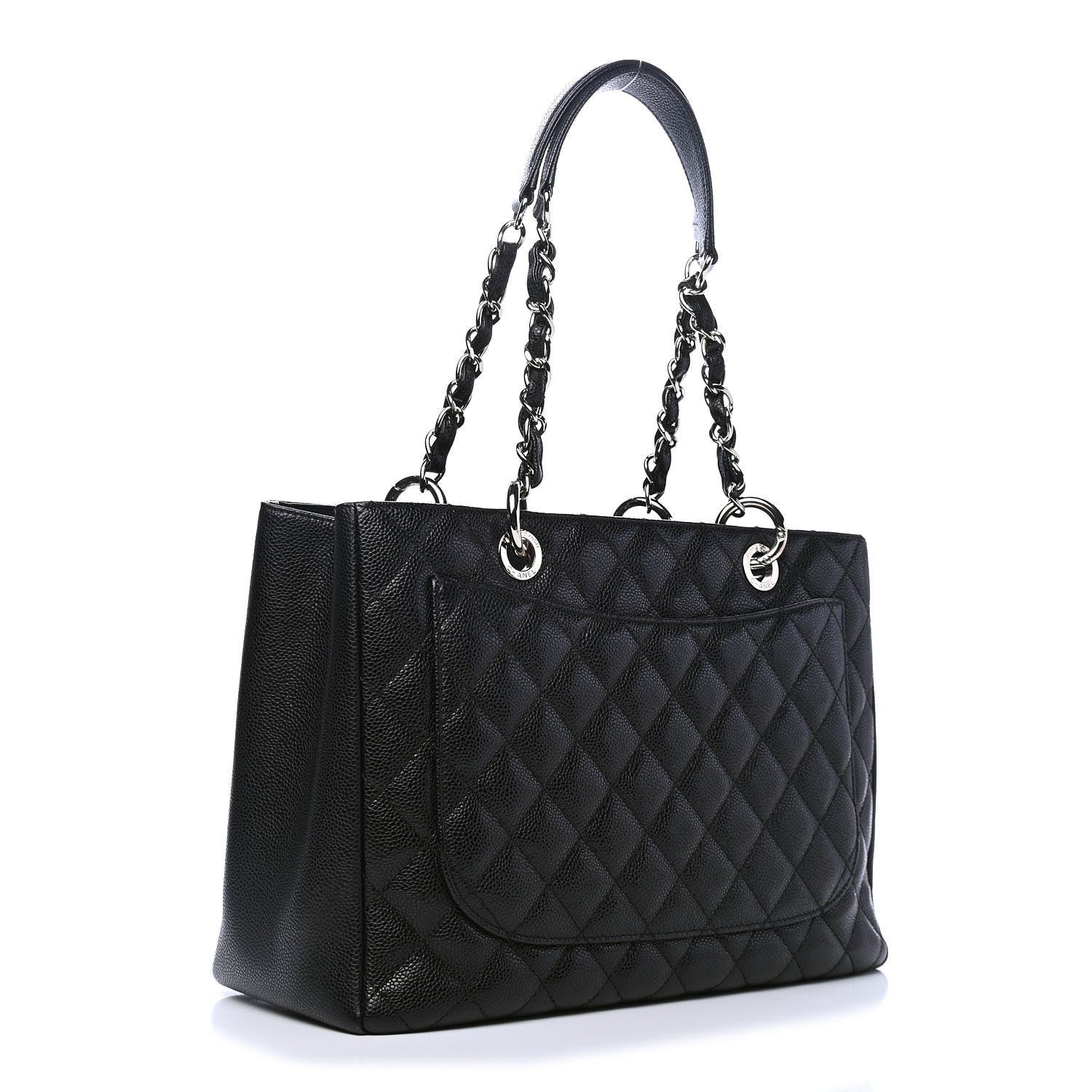 Chanel Caviar Quilted Grand Shopping Tote GST Black 2 of 4