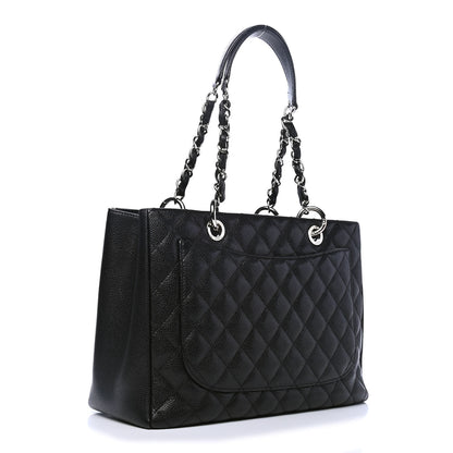 Chanel Caviar Quilted Grand Shopping Tote GST Black 2 of 4