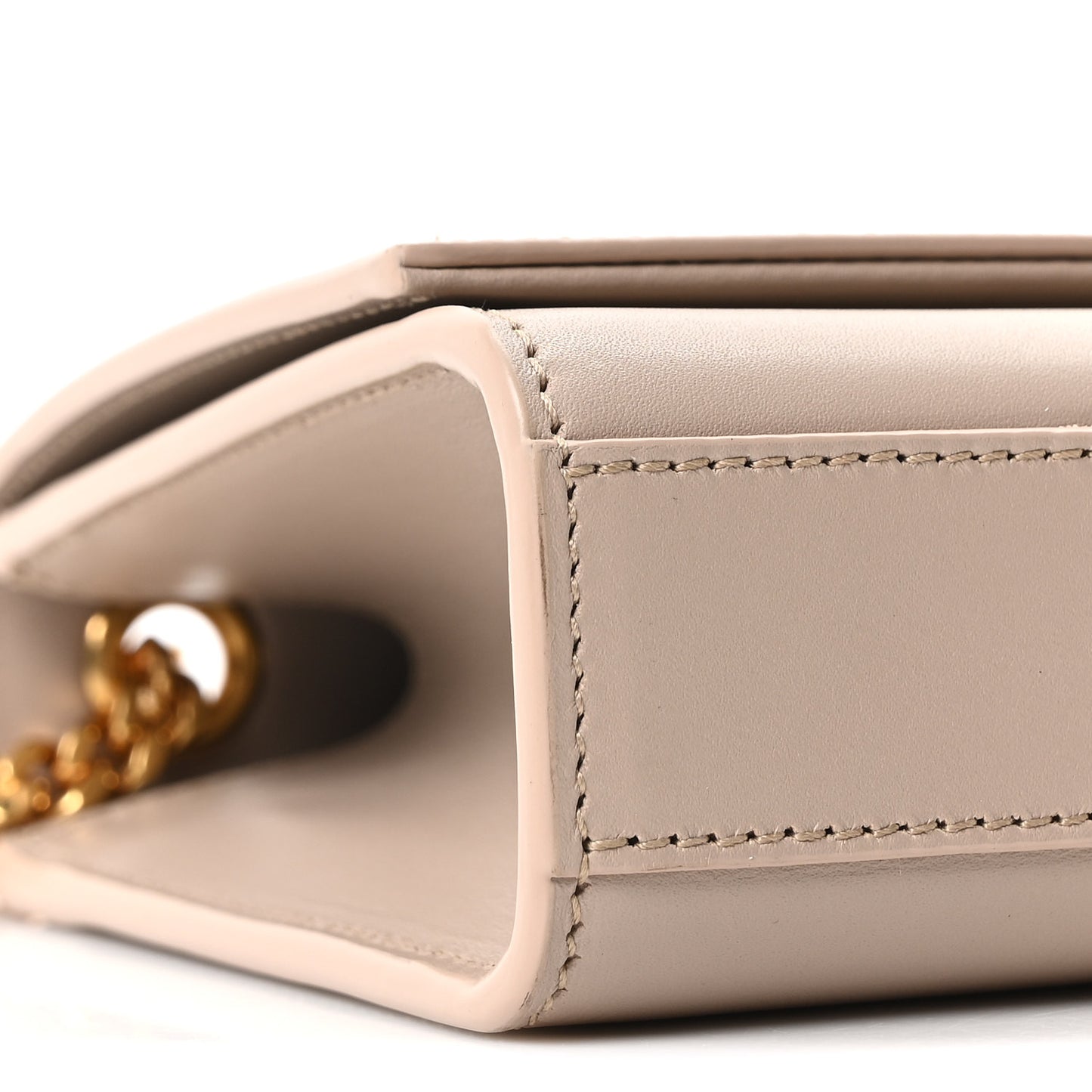 Smooth Calfskin Small Classic Monogram Kate Tassel Satchel Light Natural