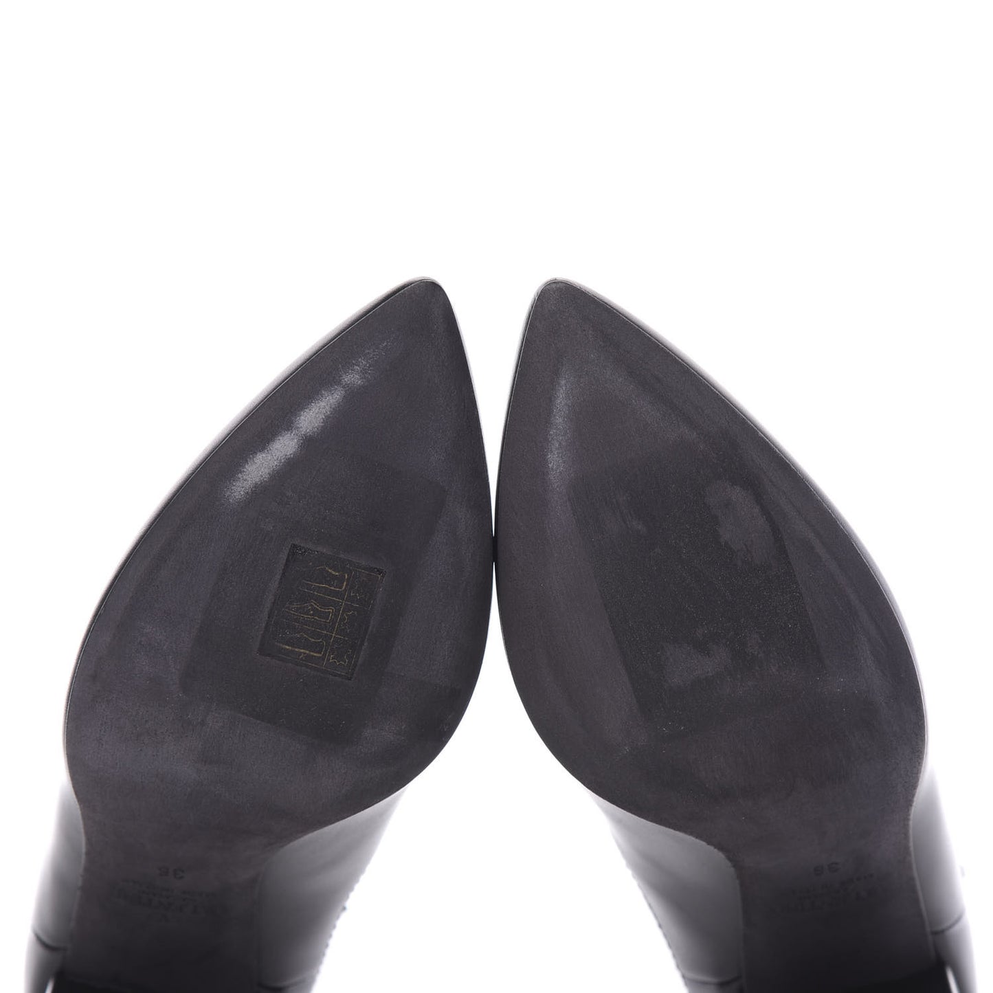 Calfskin Rockstud Chelsea 85mm Ankle Boots 36 Black