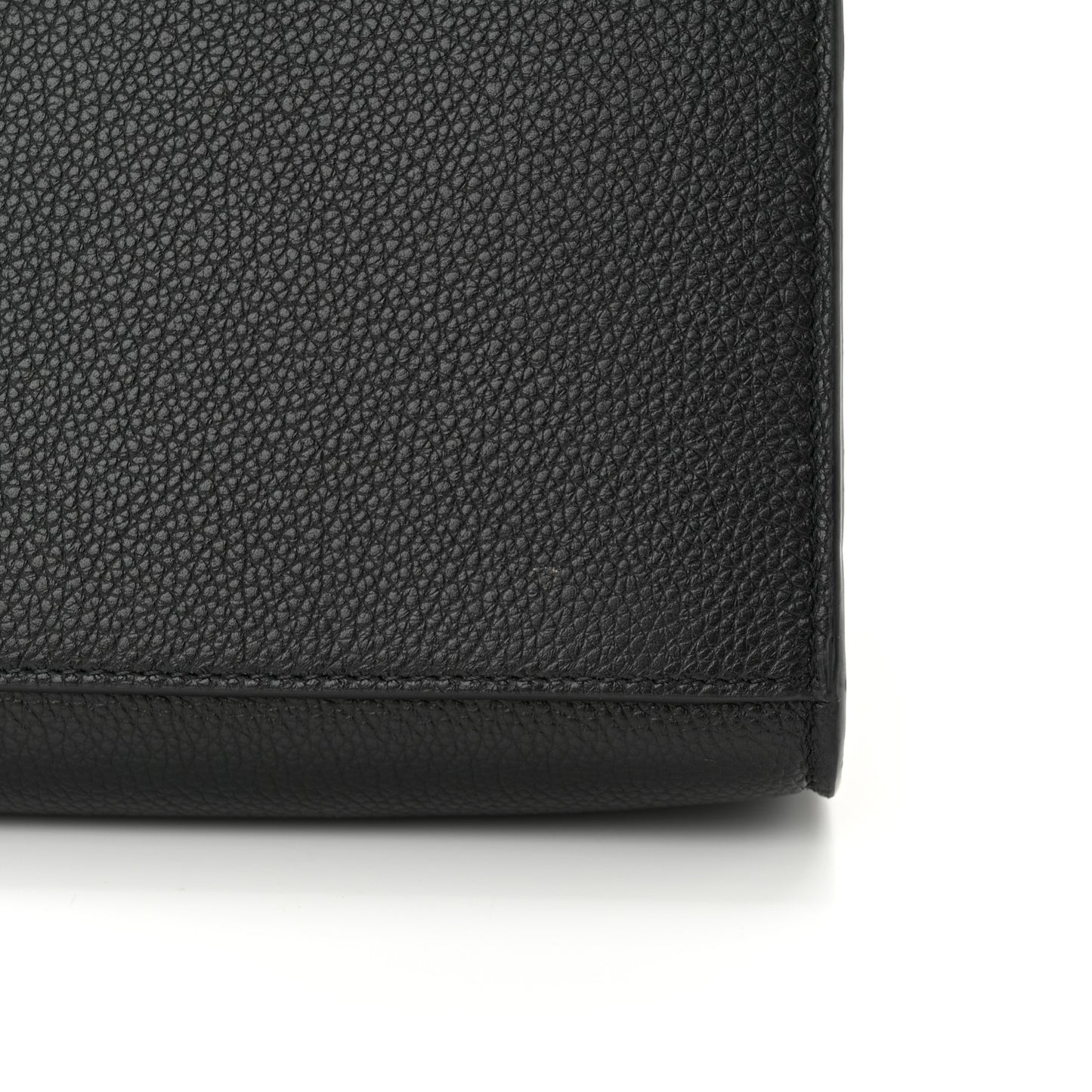 Supple Grained Calfskin Cabas 16 Bag Black