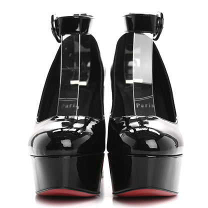 Christian Louboutin Patent Movida Strap Jane 130 Platform Pumps 36 Black 3 of 11