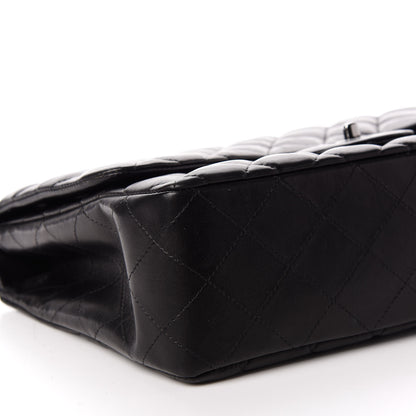 Chanel Lambskin Quilted Jumbo Single Flap Black 7 of 9
