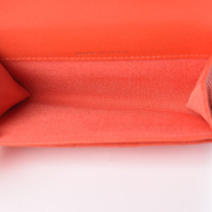 Chanel Caviar Quilted Card Holder Orange 5 of 8