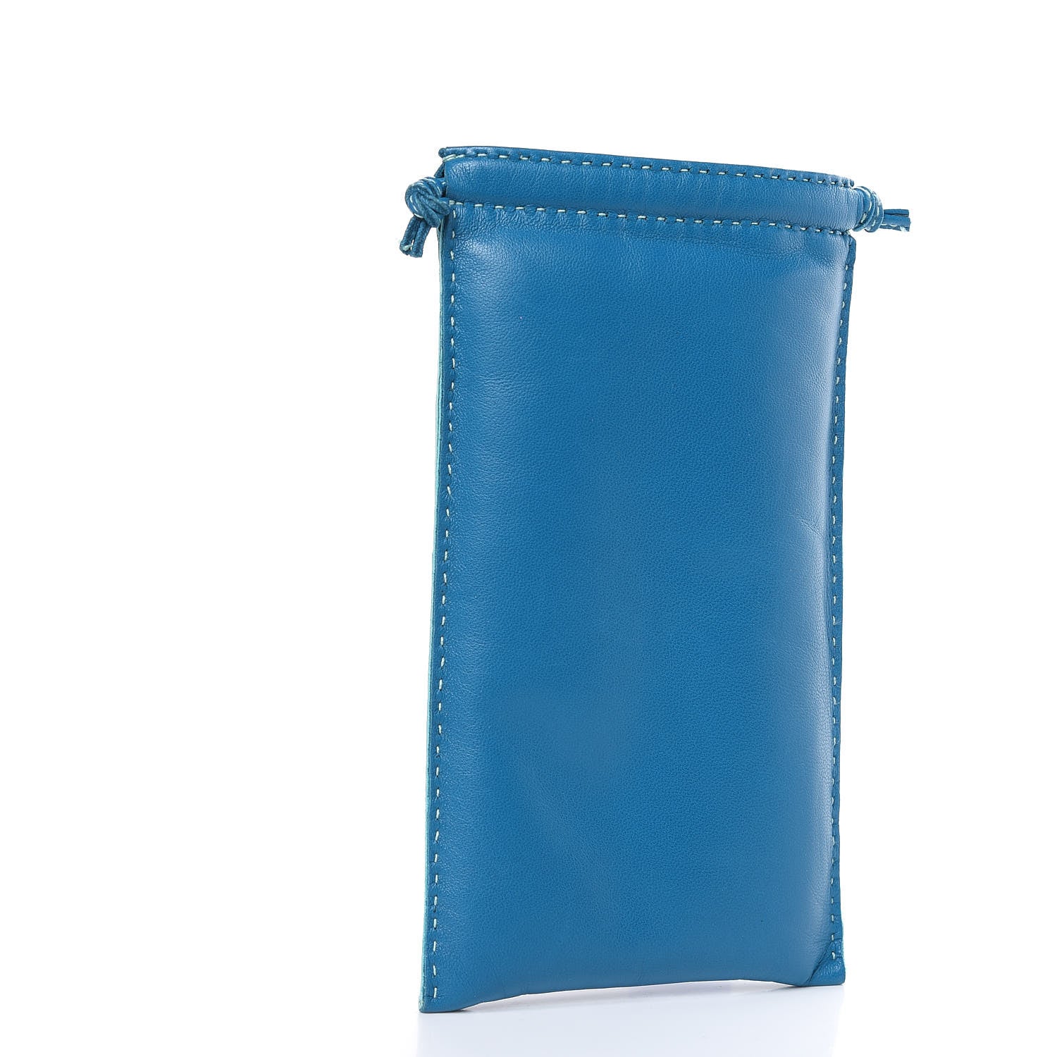 Hermes Lambskin Pilo Pouch Bleu Izmir Lagon 3 of 8