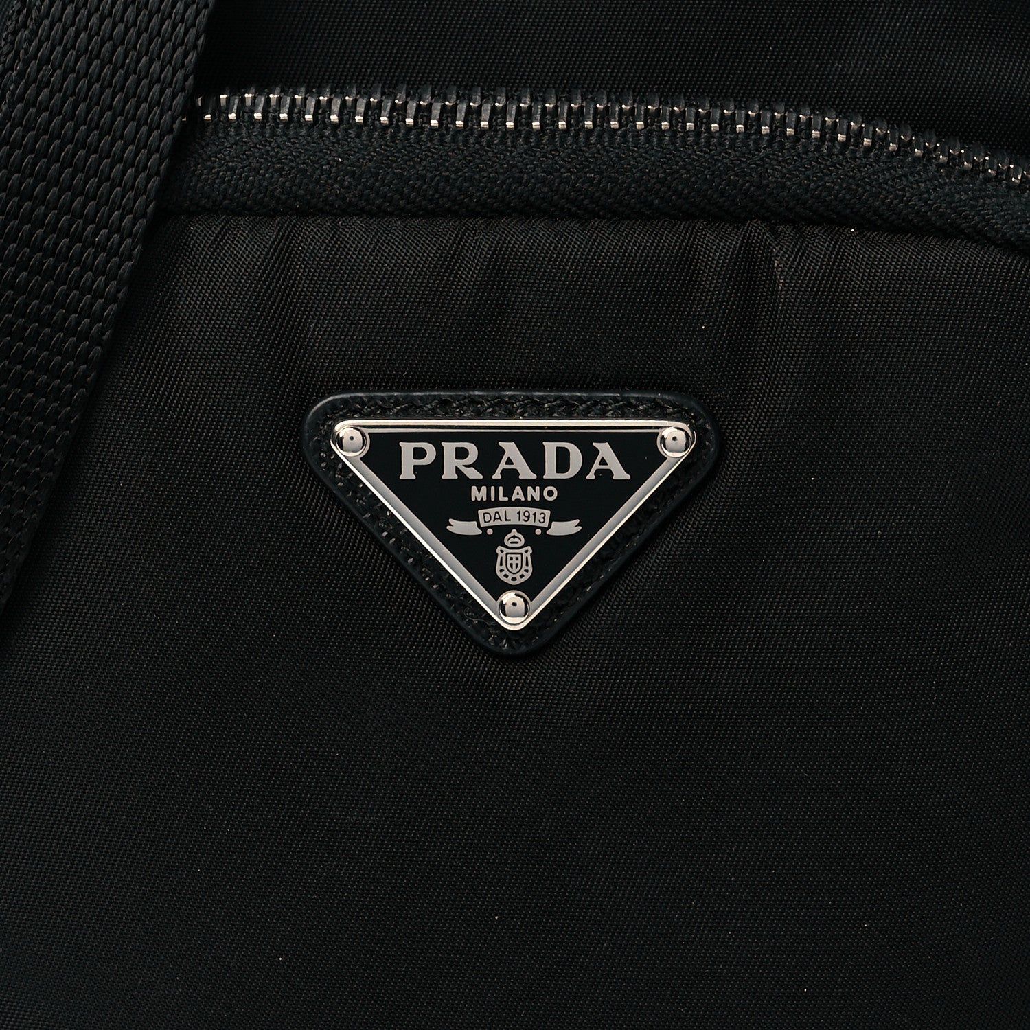 Prada Tessuto Nylon Saffiano Crossbody Pouch Black 8 of 11