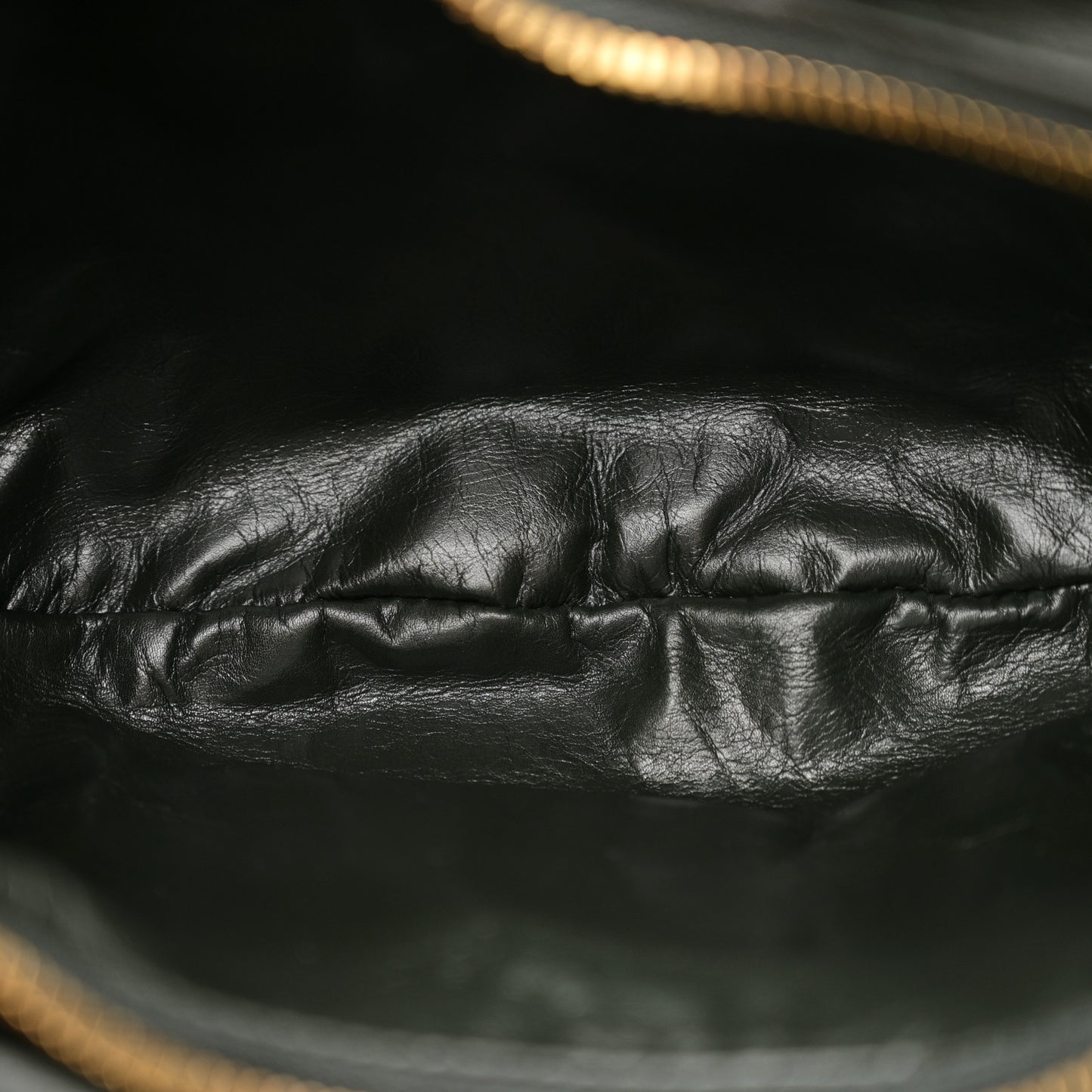 Calfskin Foulard Shoulder Bag Black