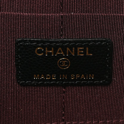 Chanel Caviar Quilted Classic Pouch With Handle Black 6 of 7