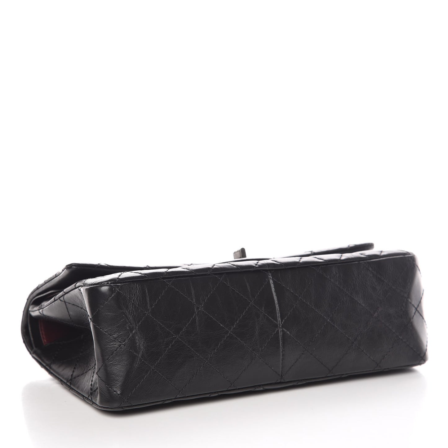 Aged Calfskin Quilted 2.55 Reissue 226 Flap Black