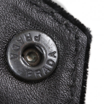 Prada Velvet Shoulder Bag Black 9 of 11