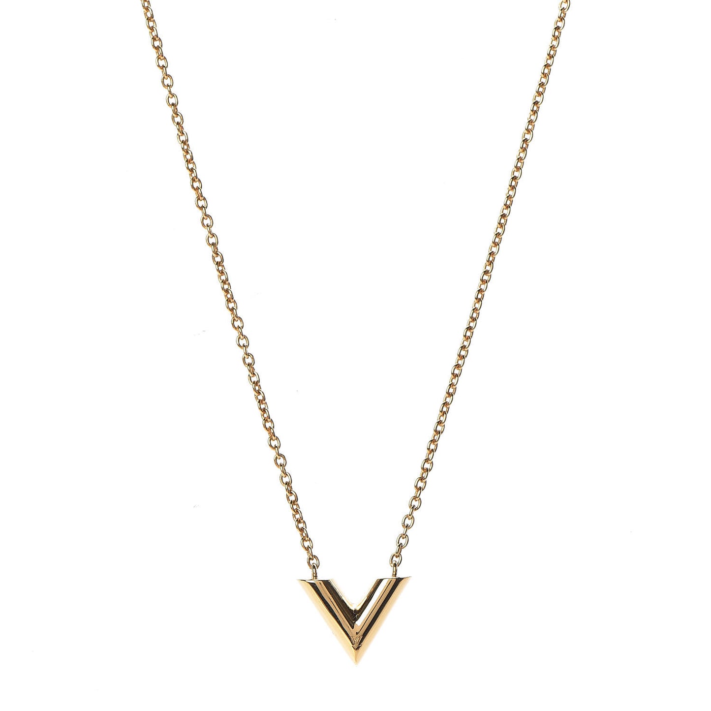 Essential V Necklace Gold