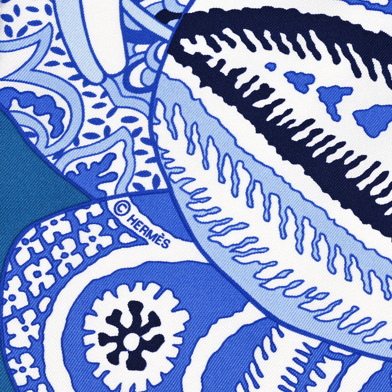 Hermes Silk Fleurs D'Indiennes Scarf 90 3 of 7