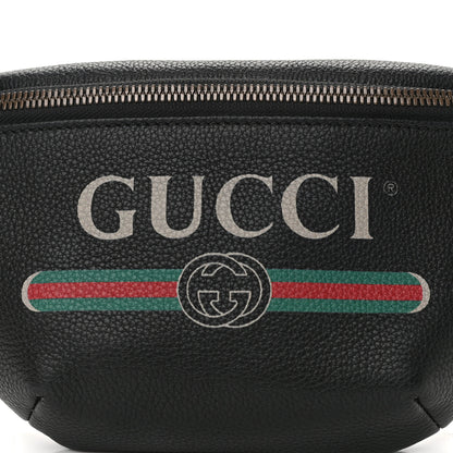 Gucci Grained Calfskin Small Logo Belt Bag Black 8 of 10