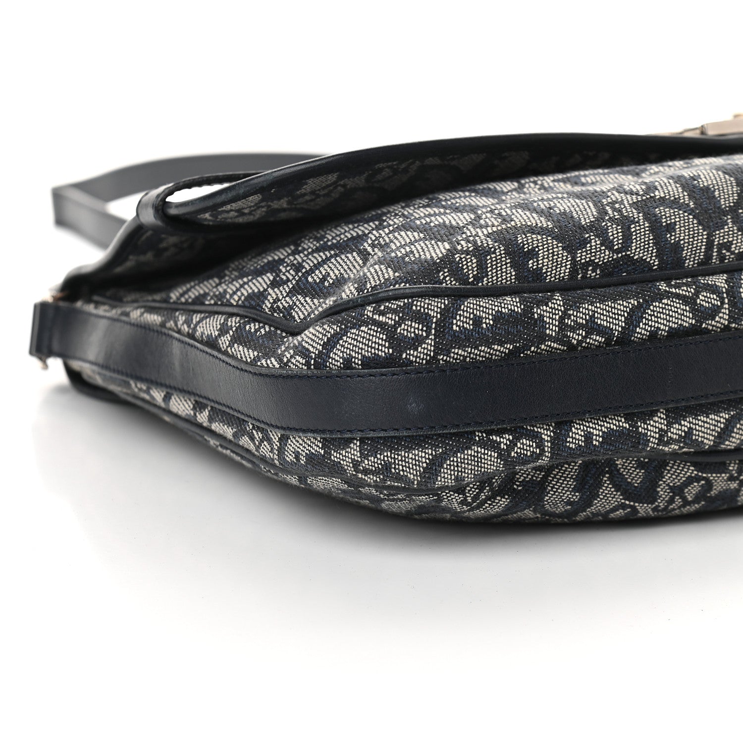 Christian Dior Monogram Flap Messenger Navy Blue 8 of 14