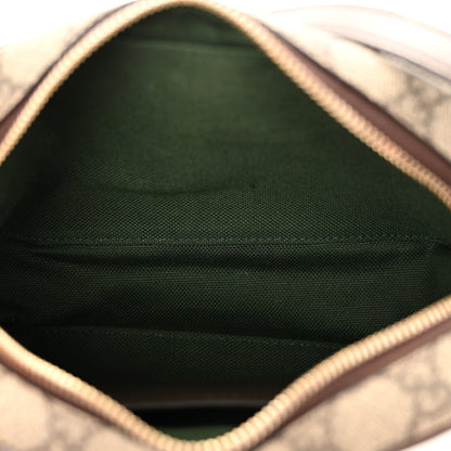 Gucci GG Supreme Monogram Web Small Ophidia Camera Bag Beige Dark Brown 5 of 13