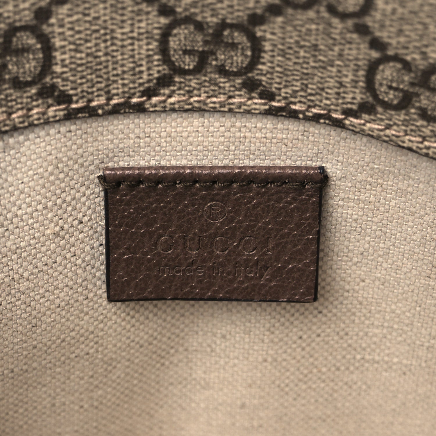 Gucci GG Supreme Monogram Neo Vintage Web Belt Bag Brown 6 of 11