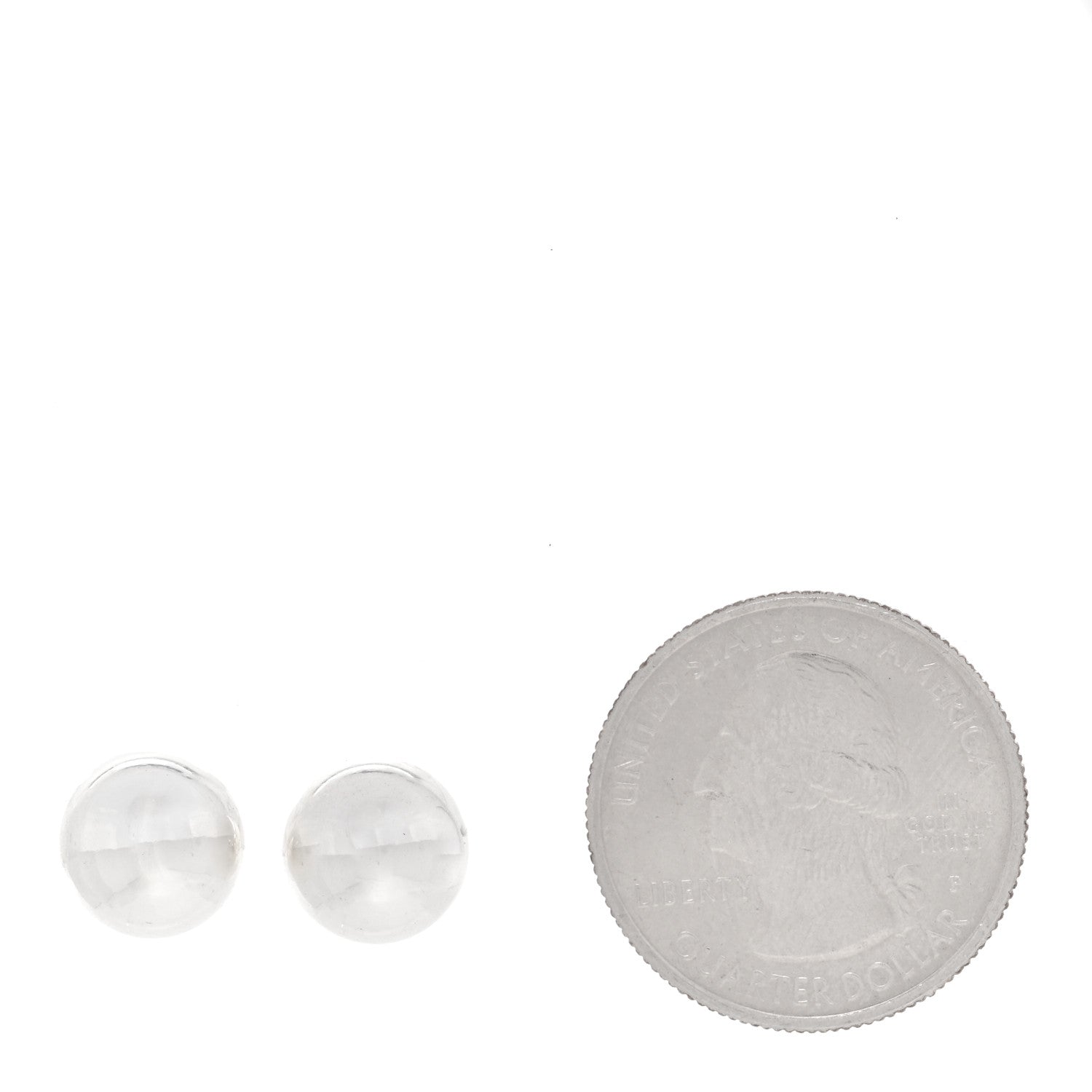 Tiffany Sterling Silver 10mm HardWear Ball Earrings 2 of 4