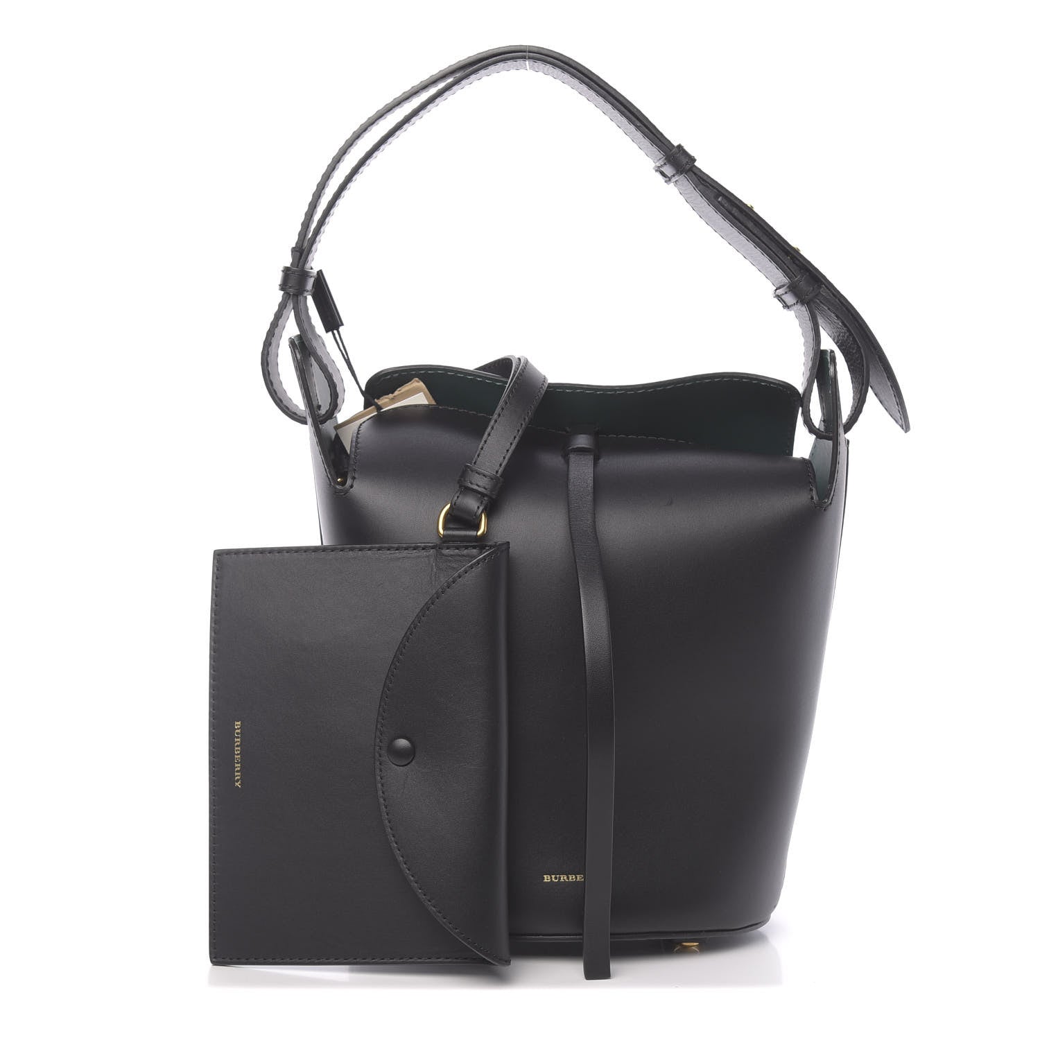 Burberry Supple Calfskin Small Bucket Black 1 of 10