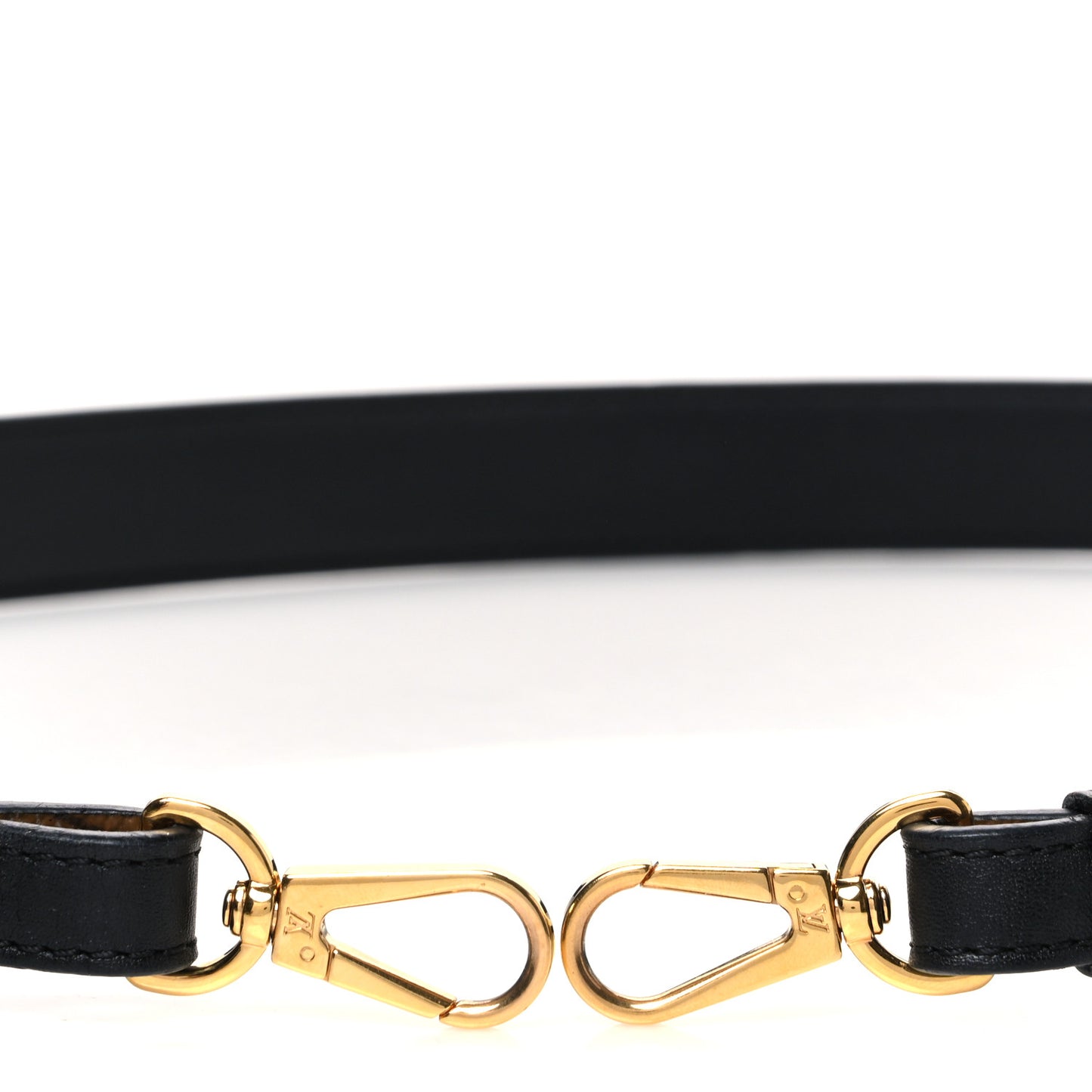 Reverse Monogram Bandouliere Shoulder Strap XL Black