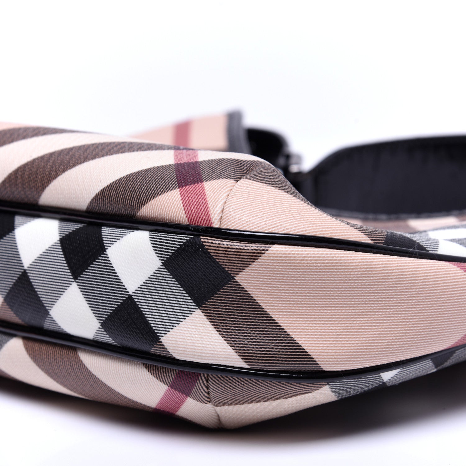 Burberry Nova Check Small Barton Hobo Black 7 of 11