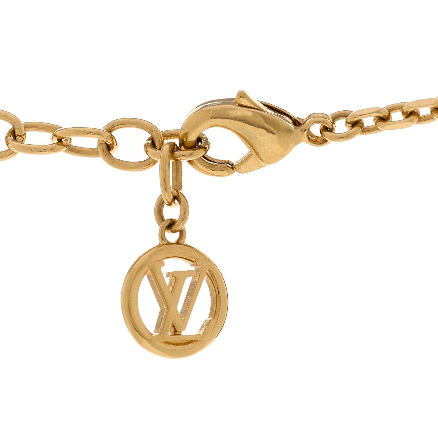 V For Vuitton Necklace Gold Silver