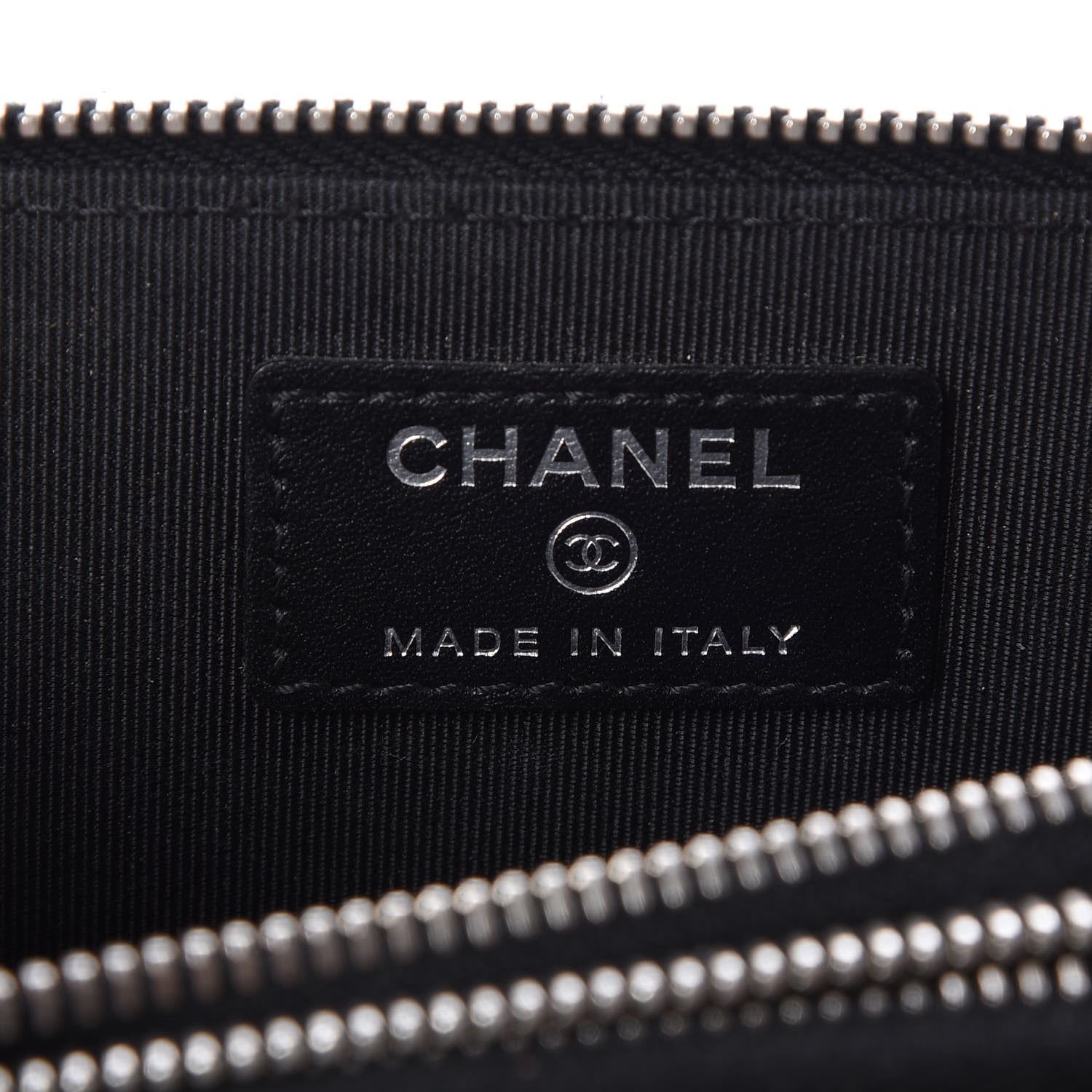 Chanel Caviar Quilted Zip Around Phone Holder Black 6 of 7