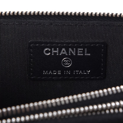 Chanel Caviar Quilted Zip Around Phone Holder Black 6 of 7
