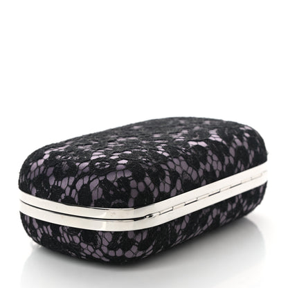 Alexander McQueen Lace Skull Box Clutch Black 4 of 11